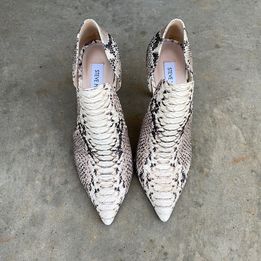 Steve Madden snakeskin heels